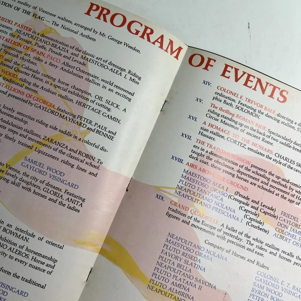 The Wonderful World of Horses Featuring The Royal Lipizzan Stallion Show Program